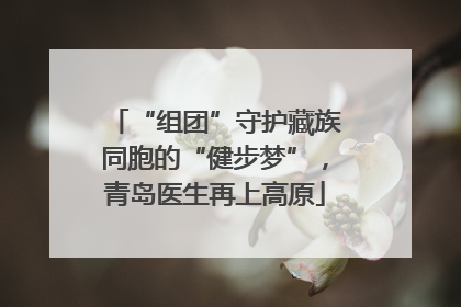 “组团”守护藏族同胞的“健步梦”，青岛医生再上高原