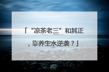 “凉茶老三”和其正，靠养生水逆袭？
