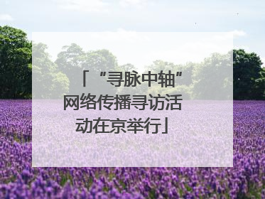 “寻脉中轴”网络传播寻访活动在京举行