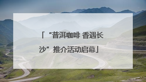 “普洱咖啡 香遇长沙”推介活动启幕