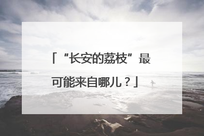 “长安的荔枝”最可能来自哪儿？