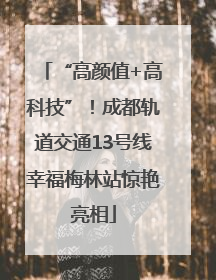 “高颜值+高科技”！成都轨道交通13号线幸福梅林站惊艳亮相