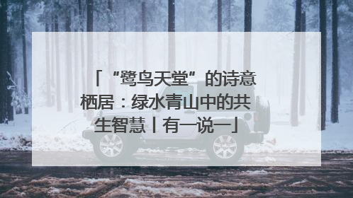 “鹭鸟天堂”的诗意栖居：绿水青山中的共生智慧丨有一说一