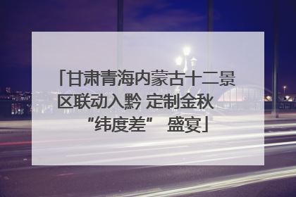 甘肃青海内蒙古十二景区联动入黔 定制金秋 “纬度差” 盛宴