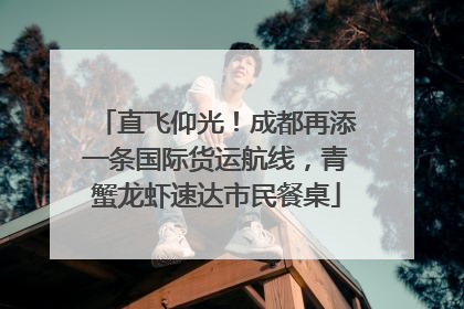 直飞仰光！成都再添一条国际货运航线，青蟹龙虾速达市民餐桌