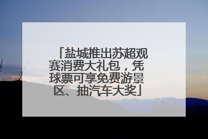 盐城推出苏超观赛消费大礼包，凭球票可享免费游景区、抽汽车大奖
