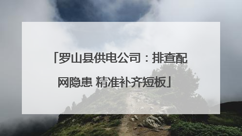 罗山县供电公司：排查配网隐患 精准补齐短板