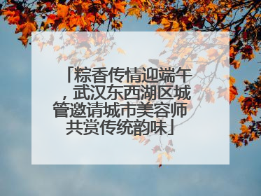 粽香传情迎端午，武汉东西湖区城管邀请城市美容师共赏传统韵味