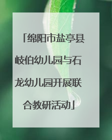 绵阳市盐亭县岐伯幼儿园与石龙幼儿园开展联合教研活动