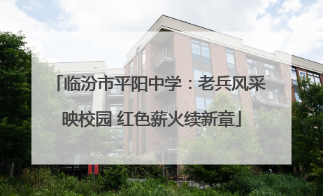 临汾市平阳中学：老兵风采映校园 红色薪火续新章