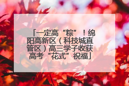 一定高“粽”！绵阳高新区（科技城直管区）高三学子收获高考“花式”祝福