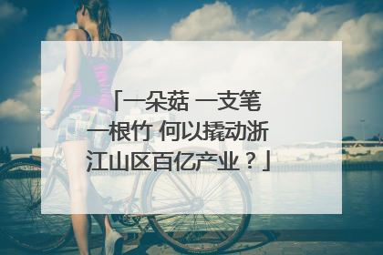 一朵菇 一支笔 一根竹 何以撬动浙江山区百亿产业？