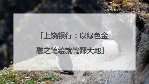 上饶银行：以绿色金融之笔绘就赣鄱大地