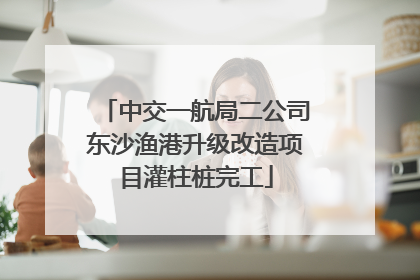 中交一航局二公司东沙渔港升级改造项目灌柱桩完工