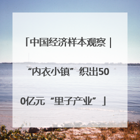 中国经济样本观察｜“内衣小镇”织出500亿元“里子产业”