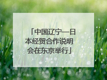 中国辽宁—日本经贸合作说明会在东京举行