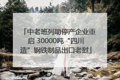 中老班列助停产企业重启 30000吨“四川造”钢铁制品出口老挝