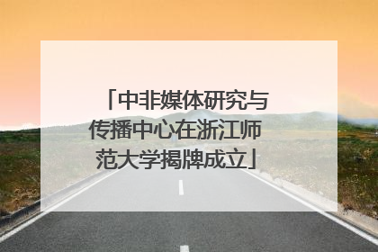中非媒体研究与传播中心在浙江师范大学揭牌成立