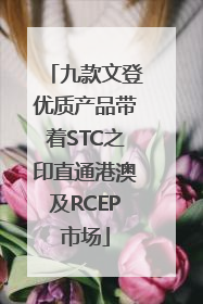 九款文登优质产品带着STC之印直通港澳及RCEP市场