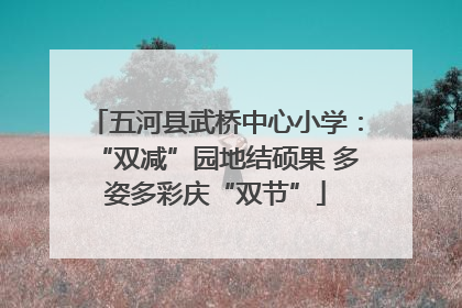 五河县武桥中心小学：“双减”园地结硕果 多姿多彩庆“双节”