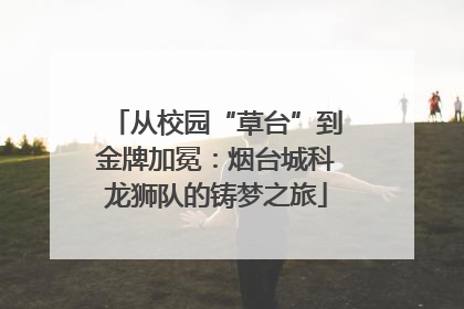 从校园“草台”到金牌加冕：烟台城科龙狮队的铸梦之旅