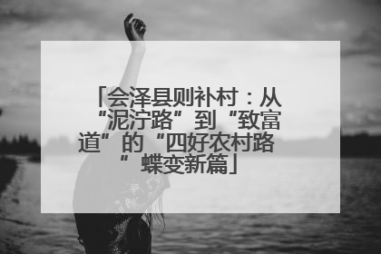 会泽县则补村：从“泥泞路”到“致富道”的“四好农村路”蝶变新篇
