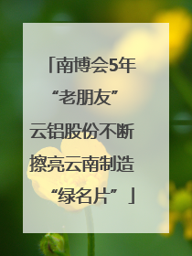 南博会5年“老朋友” 云铝股份不断擦亮云南制造“绿名片”