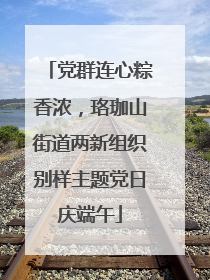 党群连心粽香浓，珞珈山街道两新组织别样主题党日庆端午