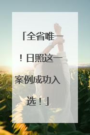 全省唯一！日照这一案例成功入选！