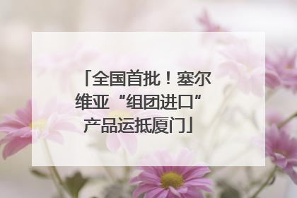 全国首批！塞尔维亚“组团进口”产品运抵厦门
