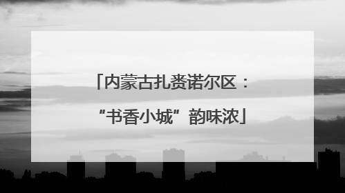内蒙古扎赉诺尔区：“书香小城”韵味浓
