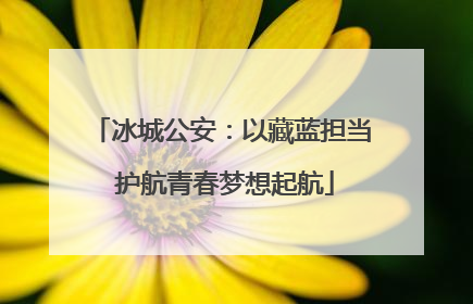 冰城公安：以藏蓝担当 护航青春梦想起航