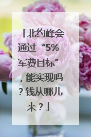 北约峰会通过“5%军费目标”，能实现吗？钱从哪儿来？