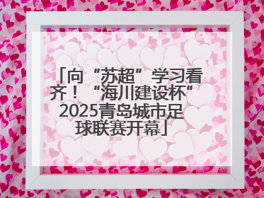 向“苏超”学习看齐！“海川建设杯”2025青岛城市足球联赛开幕