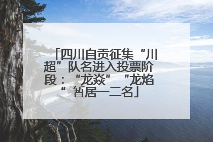 四川自贡征集“川超”队名进入投票阶段：“龙焱”“龙焰”暂居一二名