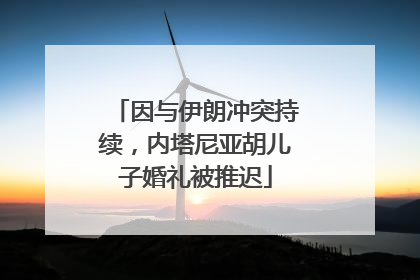 因与伊朗冲突持续，内塔尼亚胡儿子婚礼被推迟