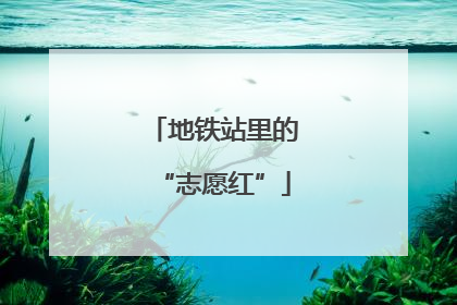 地铁站里的“志愿红”