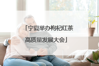 宁夏举办枸杞红茶高质量发展大会
