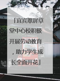 宜宾翠屏草堂中心校积极开展劳动教育，助力学生成长全面开花