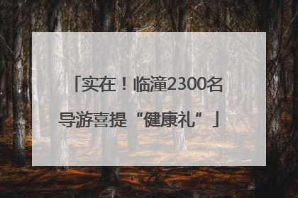 实在！临潼2300名导游喜提“健康礼”
