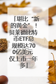 堪比“新的黄金”！贝莱德比特币ETF总规模达700亿美元 仅上市一年多