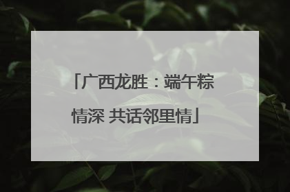 广西龙胜：端午粽情深 共话邻里情