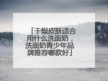 干燥皮肤适合用什么洗面奶，洗面奶青少年品牌推荐哪款好