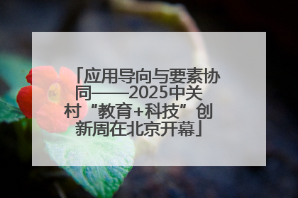 应用导向与要素协同——2025中关村“教育+科技”创新周在北京开幕