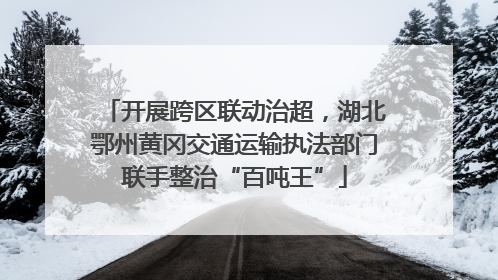开展跨区联动治超，湖北鄂州黄冈交通运输执法部门联手整治“百吨王”