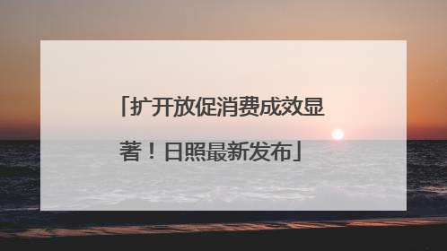 扩开放促消费成效显著！日照最新发布