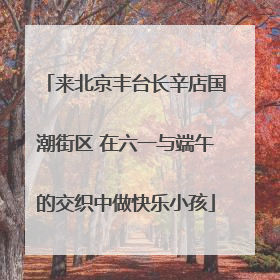 来北京丰台长辛店国潮街区 在六一与端午的交织中做快乐小孩