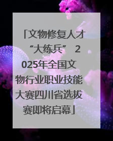 文物修复人才“大练兵” 2025年全国文物行业职业技能大赛四川省选拔赛即将启幕
