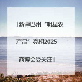 新疆巴州“明星农产品”亮相2025商博会受关注