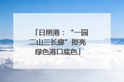 日照港：“一园二山三长廊”擦亮绿色港口底色